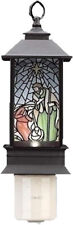 Small Stained Glass Nativity Scene Night Light, Holiday Plug In Night Light picture