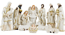 Ivory Nacimiento Navideño Set De 11 Pcs Christmas Nativity Scene 12 Inch Ns24 picture