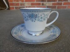 Noritake Contemporary  BLUE HILL   COFFEE CUP and  SAUCER  Japan 2482 picture