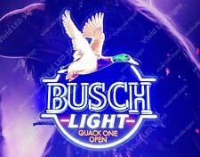Quack One Open Flying Duck Beer Vivid LED Neon Sign Light Lamp With Dimmer picture