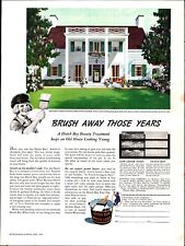 1939 VTG Orig Magazine Ad Dutch Boy White Lead Paint Brush Away Those Years a7 picture