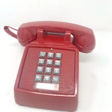 Vintage Red 1980's ITT Push Button Desk Telephone / Phone picture