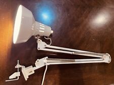 RARE VTG LUXO White Lamp w/vice  Mid Century Modern MCM EUC TESTED/WORKS picture