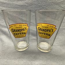 2)  GRANDPA’S TAVERN GLASSES--NICE “We’re Glad You’re Here”￼ picture