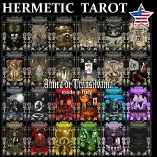 tarot hermetic rare cards edition vintage zodiac sign horoscope chakra elements  picture