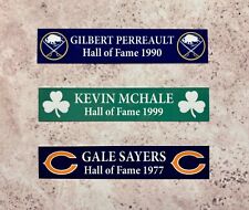 Name Plate 1x5 Any Sport Or Name Or Team Custom Two Lines picture
