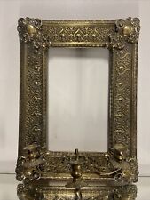 VTG. Antique 3 Wall Sconce Candle Holder Picture frame picture