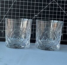 Woodford Reserve Bourbon Glencairn Crystal Rock Glasses Low Ball 8 oz Set Of 2 picture