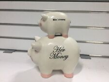 Ceramic “His” And “Hers” Piggy Bank (188-8008) picture