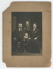Antique c1890s Large Cabinet Card Beautiful Portrait Family of Four Rochester NY picture
