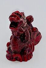 Ferocious Miniature Chinese Red Dragon Figurine - 1  1/2