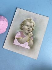 Vintage Infant Of Rosary Hand Embellished Print  picture