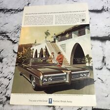 Vintage 1969 Print Ad ‘69 Pontiac Grand Prix Car Auto Advertising Art picture