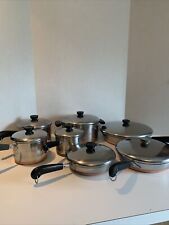 VTG Revere Ware Copper Ware Stainless Steel 14- Piece Cookware Set picture