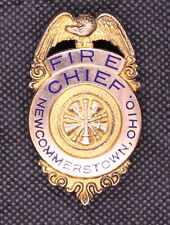 Newcomerstown Ohio Fire Cheif Badge - Vintage Beautiful picture