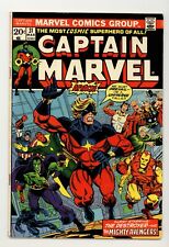 Captain Marvel 31 F Fine Moon Dragon Appearance 1974 picture