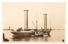 Antique RPPC postcard BUCKAU the FLETTNER ROTOR SHIP Magnus Effect Sails 1915 picture