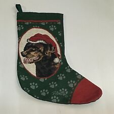 Chocolate Lab Tapestry Christmas Stocking Linda Picken picture