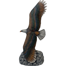 Eagle Flying Soaring Figurine TALL 12ins Colorful Vintage Hobby Piece SEE PICS picture