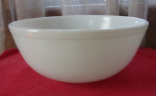 Pyrex True Opal 4 qt (404) white mixing bowl vintage 1954 unmarked EXCELLENT picture