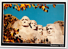 Mount Rushmore Keystone South Dakota Shrine Democracy Black Hills VTG Postcard picture