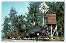 c1960's Water Stop Forest Museum Railway Duncan British Columbia Canada Postcard picture