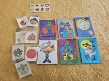 Vintage Halloween 90s Mini Coloring Books Lot (21) Temporary Tattoos More *READ* picture