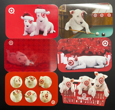 Target Lot of 6 Gift Cards No Value $0 Collectable Dogs picture