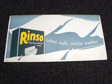 Circa 1930s Rinso Granulated Soap Trolley Sign picture