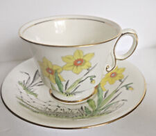 Vintage Adderley England Hand Painted Best Bone China Tea Cup & Saucer 1940's picture
