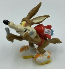 VINTAGE 1988 WILE E COYOTE FIGURE ACME ROCKET PVC  LOONEY TOONS RARE APPLAUSE picture