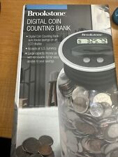 Brookstone Digital Coin Counting Bank / LCD Display / Factory Sealed  / (BN) picture