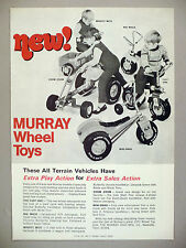 Murray Wheel Toys PRINT AD - 1972 ~ Mighty Mite, Big Mack, Zoom Zoom. Tuff One picture