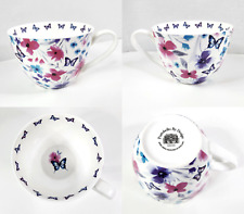 Floral & Butterflies Portobello By Design in England Rare Jumbo Mug/Cup HTF VGC picture