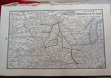 1902 Train Route Map MINNEAPOLIS & ST LOUIS RAILROAD and Connections Station  picture