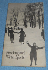 Vintage Circa 1920s New England Winter Sports Booklet List of Hotels By State picture