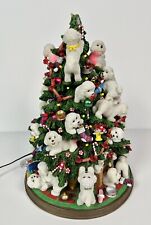 Danbury Mint BICHON FRISE Dog Christmas Tree Lighted Holiday Decoration picture