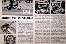 1963 Norton 750 Atlas - 4-Page Vintage Motorcycle Road Test Article picture