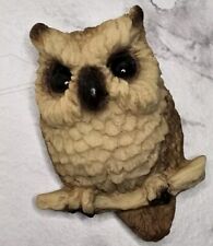Vintage Souvenir Refrigerator  Magnet Owl On Branch 3D Pop Out picture