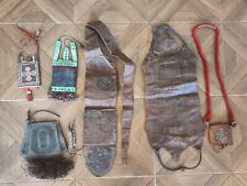lot 06 leather bags from tribal Africa Tuareg Algeria Saharians Morocco  picture