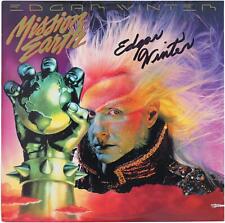 Edgar Winter Autographed Missing Earth Album BAS picture