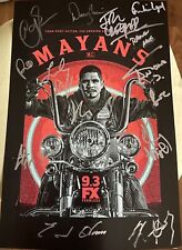 Mayans MC cast signed autograph 2019 SDCC poster Bolger Cardenas Olmos Pardo JSA picture