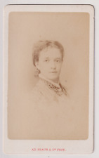 CDV A.D. Braun in Paris - Portrait of a Woman - Vintage Albumen Print c.1872/74 picture