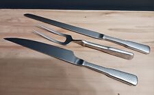 Oxford Hall Cutlery 3 Piece Carving Set Stainless Steel Utensils picture