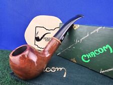 Chacom Trekking 261 Bent Smooth Apple Unsmoked Briar Estate Pipe, Box, Sleeve picture