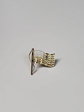 Michael Anthony USA Flag Lapel Pin God Bless America 14K Yellow Gold picture