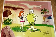 Flintstones Cel Hanna Barbera Signed Original Publicity Pebbles Bamm Bamm Show picture