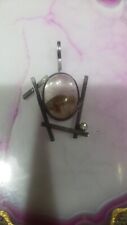 Pre-owned Crystal Rutilated Quartz with Inclusions Sterling Silver Pendant picture