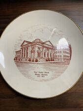 Vintage collectible plate First Baptist Church Monroe Louisiana 1854-1954 picture