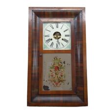 Vintage Antique E.N. Welch Ogee Clock COMPLETE  w/ Weights - 30-Hour Wall Clock picture